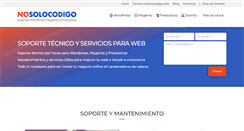 Desktop Screenshot of nosolocodigo.com