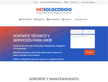 Tablet Screenshot of nosolocodigo.com
